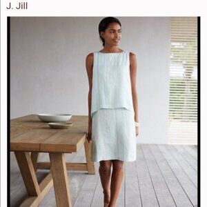 Pure J. Jill Linen Layered Lagenlook Dress Size Large